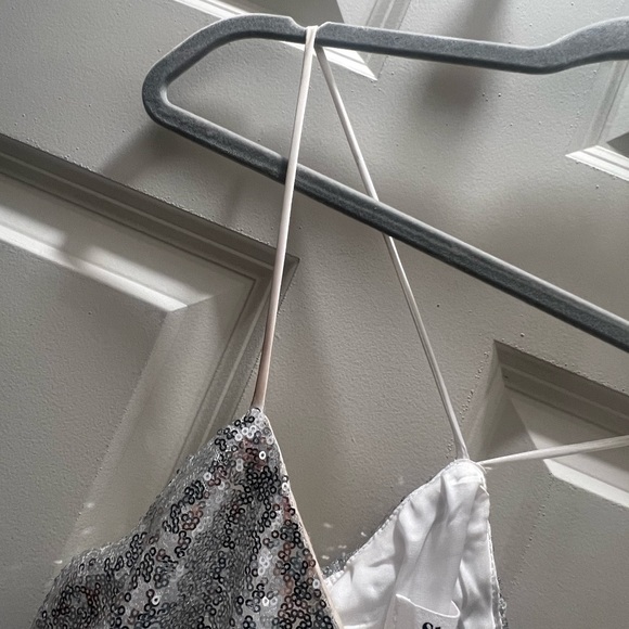 SHOWPO - silver Sequin dress size medium - Picture 5 of 10